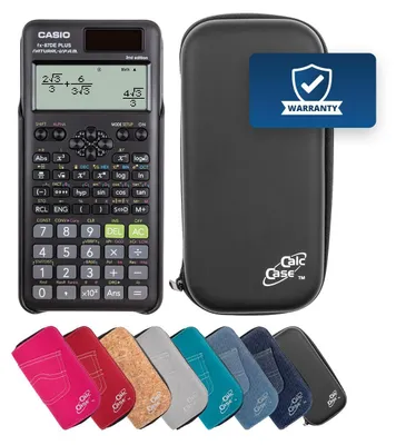 Produktbild von Casio FX-87 DE Plus II Taschenrechner mit Schutztasche schwarz