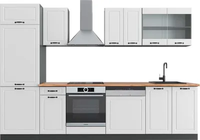 Obrázek produktu pro Kuchyňský kout Vicco R-Line Bílý venkovský dům/antracit 300 cm , PD Dub, Model 43033
