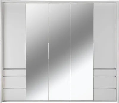 Produktbild von Falt-/Drehtürenschrank Everly Kleiderschrank Ausführung wählbarWeiß