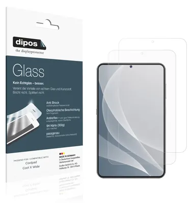 Zdjęcie produktu dla 2 folie ochronne matowe do telefonu Coolpad Cool X Wide - ochrona przed wstrząsami, twardość 9H, wykonane z tworzywa sztucznego przypominającego szkło