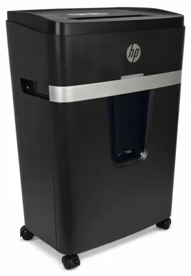 Produktbild von Hewlett Packard 581837 PRO SHREDDER 12MC Aktenvernichter, Mikroschnitt, P-5, 12 Karten, 25l, dunkelgrau