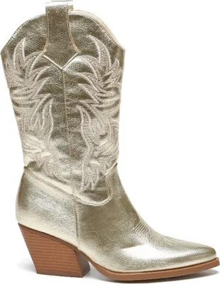 Produktbild von Cowboylaarzen Goud Stiksels