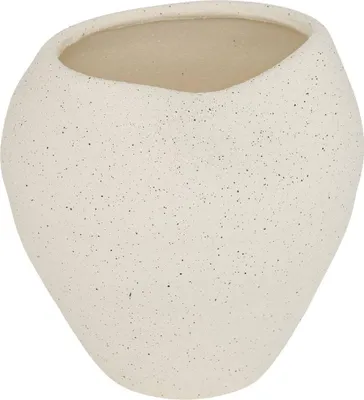 Produktbild von Vase sien h23,5cm weißes steinzeug - Atmosphera créateur d'intérieur