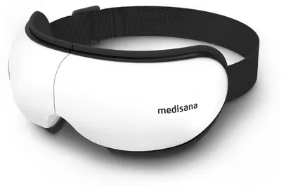 Obrázok produktu pre Medisana EM 100, Kompresná masáž, Vibration massage, Oko, Čierna, Biela, Polyuretán (PU), Batérie, Vstavaný