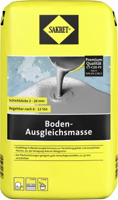 Produktbild von SAKRET Boden-Ausgleichsmasse 20 kg Sack grau