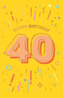 Immagine prodotto di SUSY CARD 11-18097 SUSY CARD Biglietto di auguri "Numeri" - 40° compleanno
