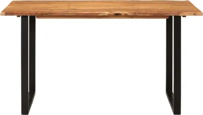 Immagine prodotto di Tavolo da Pranzo 140x70x76 cm in Legno Massello di Acacia