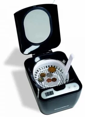 Produktbild von Ultraschallreiniger SAUBER 600 ml, 43 kHz, digitales Display, 5 Zeitintervalle, 165x232x126 mm