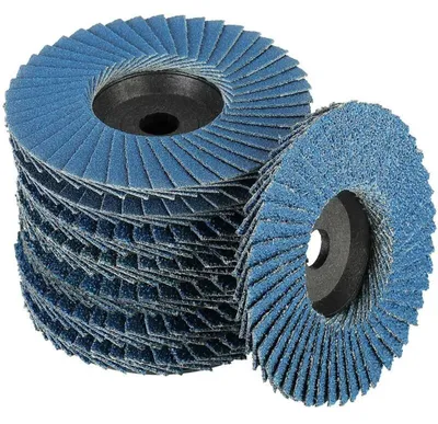 Produktbild von 8er Pack, Fächerschleifscheiben, Ø 76mm x 10mm Körnung 40/60/80/120, für Metall, Stahl und Holz, beschichtete Fächerschleifscheiben | Für Metall Holz Schleifen Werkstatt