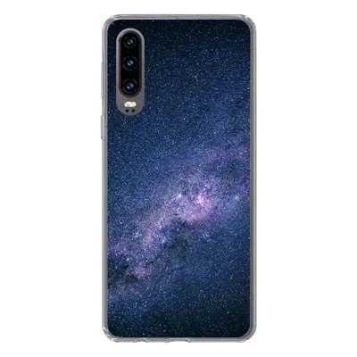 Produktbild von MuchoWow® Handyhülle Schutzhülle Hülle für Huawei P30 Galaxie - Sterne - Weltraum - Jungen - Mädchen - Kinder Silikon Softcase Handy Hülle - Kartenbesitzer