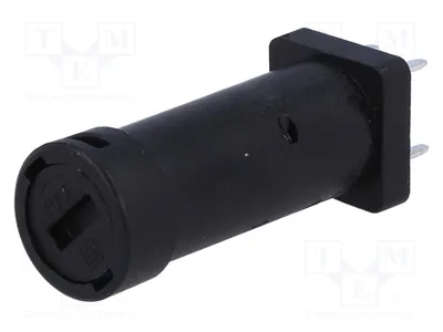 Obrázok produktu pre 1x zásuvka, 5x20 mm, montáž: prepichová, valcovité poistky, rozsah teplôt: -40 ÷ 85 °C, kód: 3101.0040, poistka