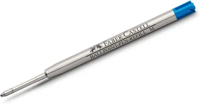Produktbild von Faber-Castell 148741 - Kugelschreiber-Nachfüllminen, Größe M, Blau (3 Stück)