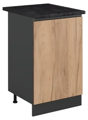 Obrázok produktu pre Kuchynská spodná skrinka Vicco R-Line Dub Goldkraft/antracitová 50 cm antrasiitti työtaso, Model 70204