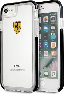 Produktbild von Ferrari Stossfeste Hülle Für Iphone 7 / 8 / Se 2020 / Se 2022 - Transparent Schwarz
