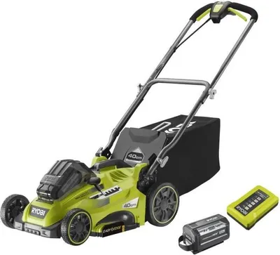 Produktbild von Rasenmäher RYOBI 36V Power Assist, 40 cm Schnittbreite, Akku 6.0 Ah, Mulchen & Fangen, Inkl. Ladegerät