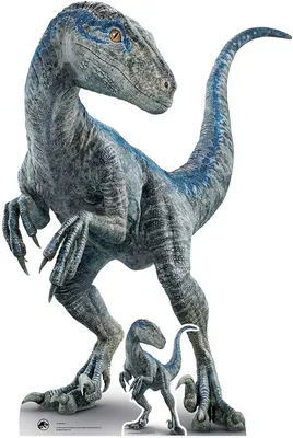 Produktbild von Jurassic World - Mother Blue Raptor - Pappaufsteller Standy 90x135 cm