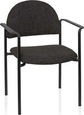 Produktbild von hjh OFFICE Vierfußstuhl mit Armlehnen XT 700 Stoff Stuhl bis 120 kg belastbar