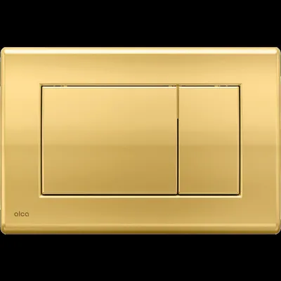 Produktbild von Betätigungsplatte Alca basic Platte gold glänzend / Taster gold glänzend M275