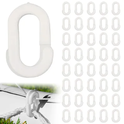 Image de 40 clips en plastique pour filets de football, adaptés à diverses activités sportives