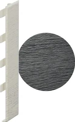 Obrázek produktu pro Fasádní panely VOX KERRAFRONT Classic FS-201 – odolné proti UV záření – bezúdržbové – 295 x 21,9 cm – grafitová – 2 kusy