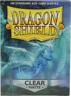 Immagine prodotto di 5x manicotti opachi dello scudo del drago - opachi trasparenti (5x 100 manicotti)