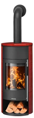 Produktbild von Oranier | Kaminofen | Polar Neo Aqua | 10 kW | Schwarz, Paprikarot