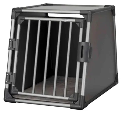 Produktbild von TRIXIE Transportbox, Aluminium - grafit - 61 × 65 × 86 cm