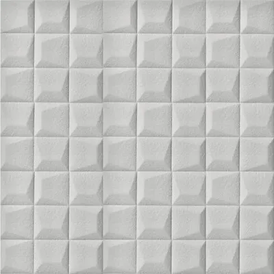 Produktbild von 3D-Selbstklebende PVC-Wandpaneele, lederähnliches Aussehen, grau, 69 x 140 cm