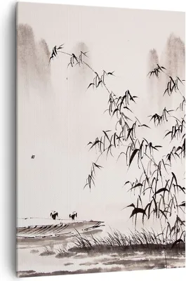 Produktbild von Bild auf Leinwand - Leinwandbild - Einteilig - Bambus schwarz China - 70x100cm - Wand Bild - Wanddeko - Wandbilder - Leinwanddruck - Wanddekoration - Leinwand bilder - Wandbild - PA70x100-3116
