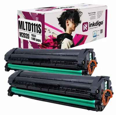Produktbild von Inkdigo 2er-Pack Toner MLT-D111S für Samsung Xpress M2020, M2020W, M2021, M2021W – Schwarz,, KI-generiertes Bild