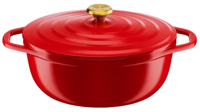 Obrázek produktu pro Tefal Air E25489, 5,7 l, Oválný, Červená, Litý hliník, Keramický, Červená