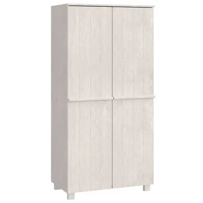 Obrázek produktu pro Šatní skříň HAMAR bílá 89 x 50 x 180 cm masivní borovice