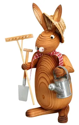 Produktbild von Osterfigur Osterhase Gärtner mit Gießkanne BxHxT ca 9 x 20 x 9cm NEU