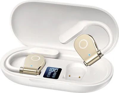 Produktbild von ZELURXX Sportkopfhörer, On Ear Kopfhörer, Luftleitung, Bluetooth 5.4, Digitalanzeige für Elektrizität, TYP-C Anschluss, drahtlose Musikkopfhörer, 11,2 x 5,8 x 2,3 cm