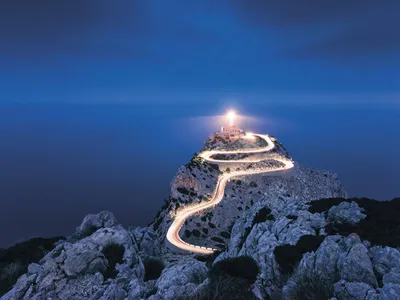 Produktbild von Sanders & Sanders Fototapete Kap Formentor Blau 200 x 150 cm