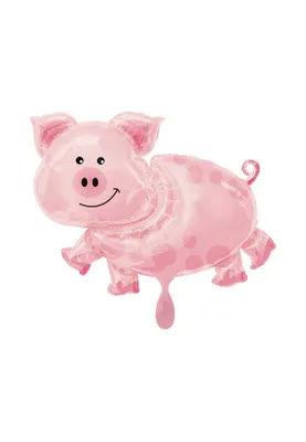 Produktbild von Anagram SuperShape Schwein Folienballon P35 lose