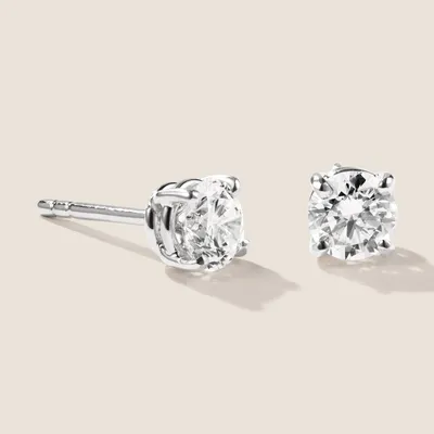 Produktbild von Brillant Diamant Ohrstecker Paar 750/- Weißgold 18 Karat Gold 1,02 ct G/VS1