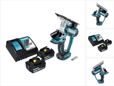 Produktbild von Makita DSD 180 RT Akku Gipskartonsäge 18 V + 2x Akku 5,0 Ah + Ladegerät