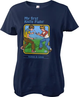 Produktbild von My First Knife Fight Girly Tee - XX-Large - Navy