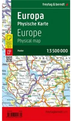 Image de Carte routière de l'Europe, échelle 1:3.500.000, affiche, freytag & berndt