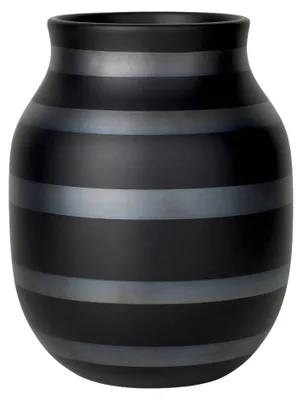 Productafbeelding van Kähler Omaggio vaas, zwart, hoogte 20 cm