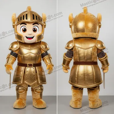 Immagine prodotto di Costume MASTICOT da cavaliere medievale in velluto oro e argento