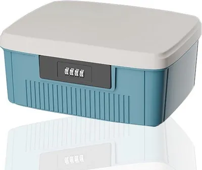 Produktbild von Famanu Aufbewahrungsbox für Medikamente - Doppellagige Erste-Hilfe-Box mit großer Kapazität für Zuhause und Unterwegs