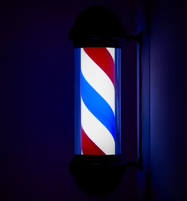 Zdjęcie produktu dla Plafon pod??wietlany pole barber shop BB-02 czarny du??y