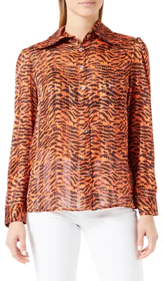 Produktbild von nascita Damen Bluse 19515669-NA03, Orange, S