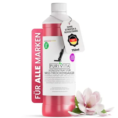 Produktbild von PURIVITA® Konzentrat für Nass-Trockensauger und Saugwischer, 750 ml Magnolienduft