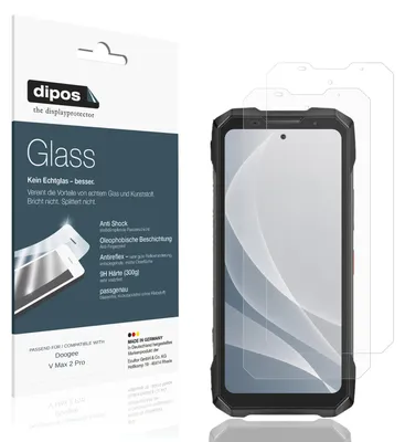 Immagine prodotto di 2x Pellicola Protettiva per Doogee V Max 2 Pro Protezione opaco Vetro Flessibile 9H dipos