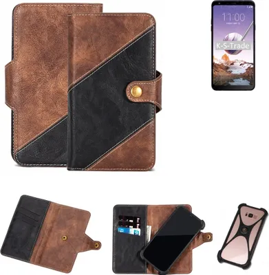 Produktbild von K-S-Trade Handy Hülle Schutz Hülle Schutzhülle Bookstyle Case kompatibel mit LG Electronics Stylo 4 Handy Cover Hülle Schutztasche 1x
