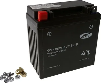 Produktbild von Batterie JMT GEL YB9-B/12N9-4B1 9Ah kompatibel für Aprilia SR50 R, RS 125 Ersatz