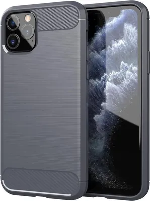 Produktbild von Cadorabo Hülle für Apple iPhone 11 PRO MAX in Grau Schutzhülle TPU Case Cover Etui Handyhülle